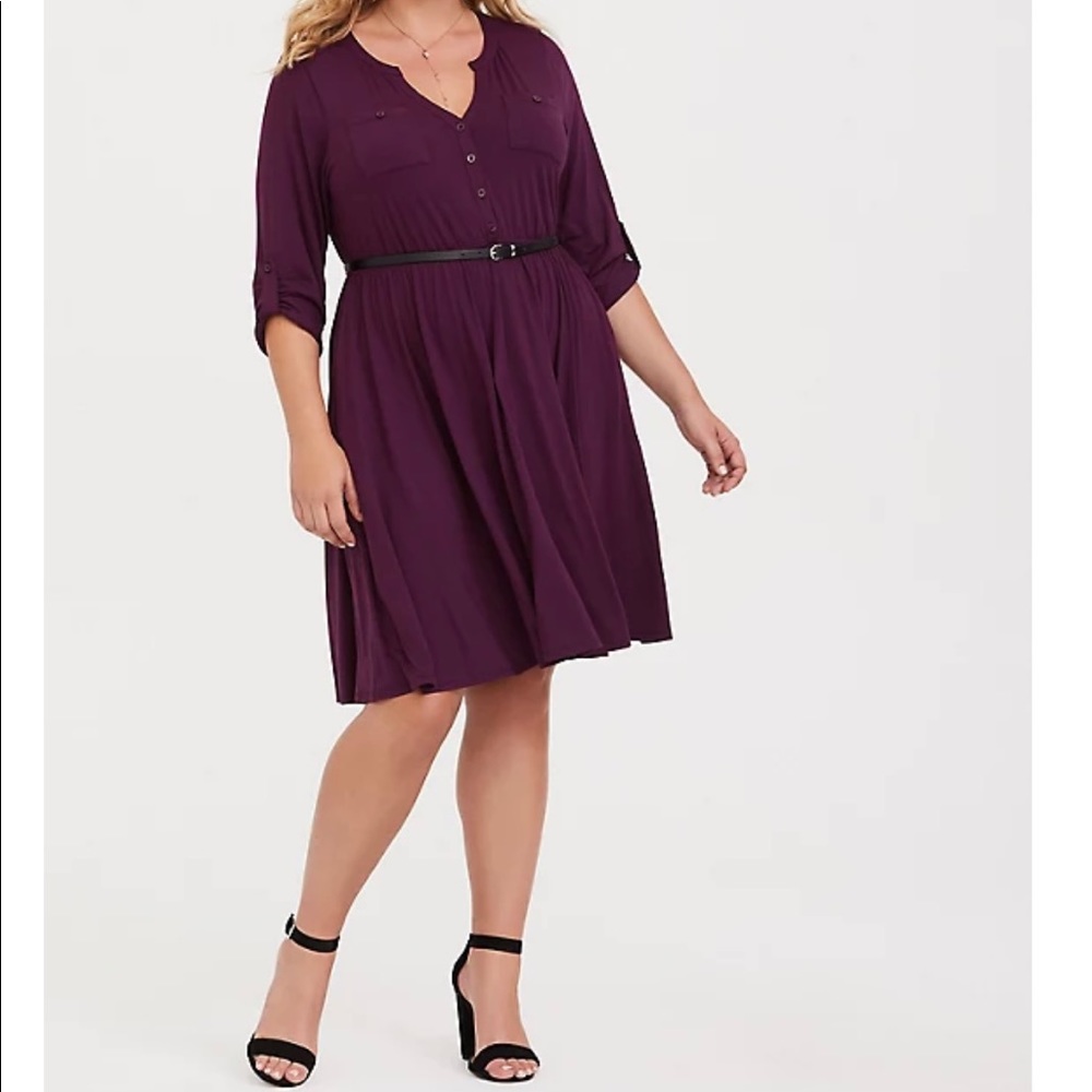 Torrid Purple Jersey Dress